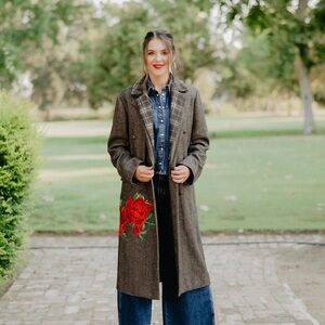 NWT Rodeo Quincy Women’s Long Embroidered Wool-Blend - Mrs. Marvel Coat
